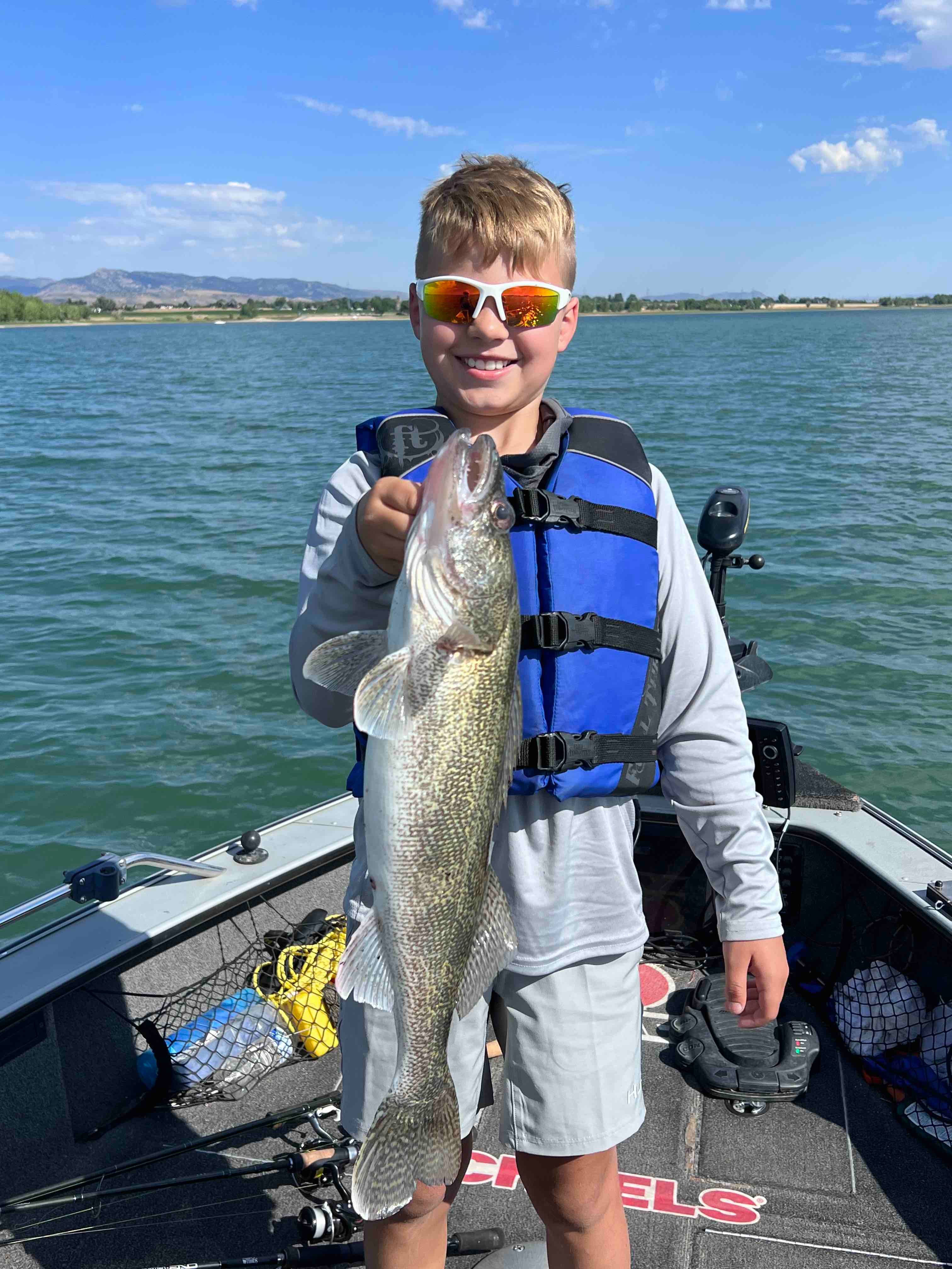 Youth With His Personal Best Walleye Loveland, CO